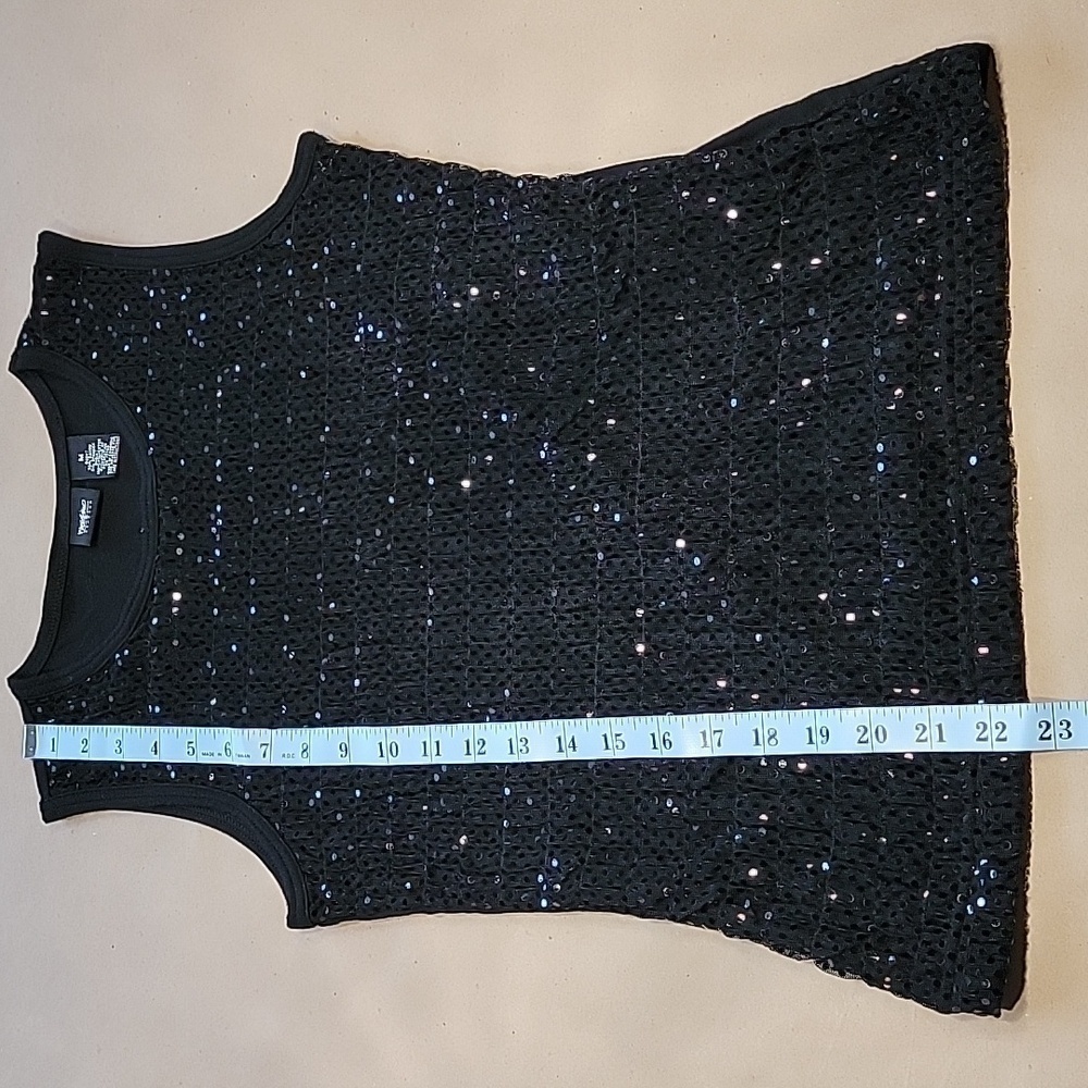 Mossimo Supply Co. Black Sequin Sleeveless Top - Picture 8 of 10